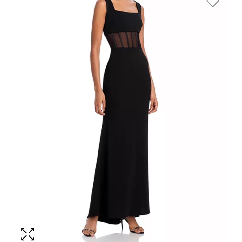 Black aqua gown size 6